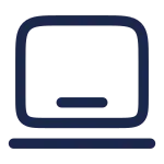 Laptop Minimalistic SVG Icon